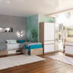 Σετ Κρεβατοκάμαρας 4 τεμαχίων, Κ-962, 90/200, Genomax