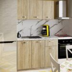 Σύνθεση Κουζίνας 2,40μ μήκος, 2,17μ ύψος, 0,60μ βάθος, Sonoma 120, Genomax