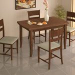 Σετ τραπεζαρίας 5 τμχ. με μηχανισμό επιμήκυνσης 120+30/75/80 εκ. ELVIRA