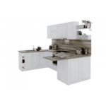 Σύνθεση Κουζίνας  6,35 μ. ύψος 2,17 μ βάθος 0,60 μ, MDF Glantz 180/260/184, Genomax