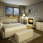 Σετ Κρεβατοκάμαρας 5 τεμαχίων, 160/200, Kantan, με ΔΩΡΟ σκαμπό και μηχανισμό ανύψωσης, 176/217/104 εκ., Genomax