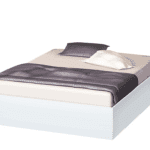 Κρεβάτι ξύλινο High, Λευκό, 160/200, Genomax