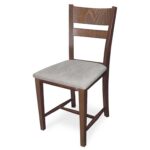 Καρέκλα Tomy με ύφασμα Καρυδί, 42x47x88 εκ., Genomax