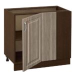 Ντουλάπι κουζίνας επιδαπέδιο γωνιακό 100εκ., No 1001 MDF, Genomax