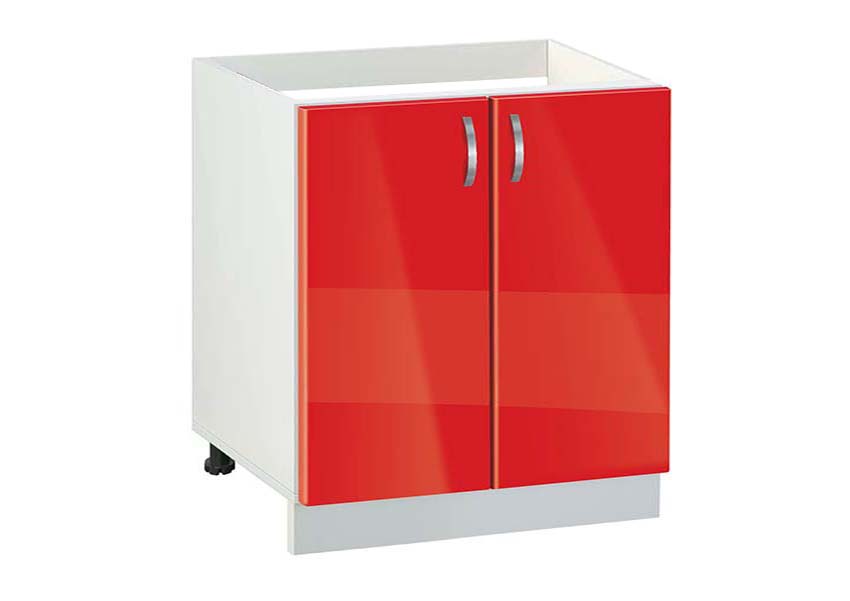 ntoulapi_kouzinas_epidapedio_800_kokkino_gialistero_all4home.com.gr Ντουλάπι κουζίνας επιδαπέδιο για νεροχύτη 80εκ., No 800, Genomax - Image 2