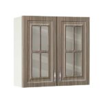 Ντουλάπι Κουζίνας κρεμαστό με τζάμι 80εκ, No 80B MDF, Genomax