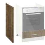 Πλαϊνό για επιδαπέδια ντουλάπια κουζίνας, Mελαμίνη, 58/82 ή 58/87, Genomax