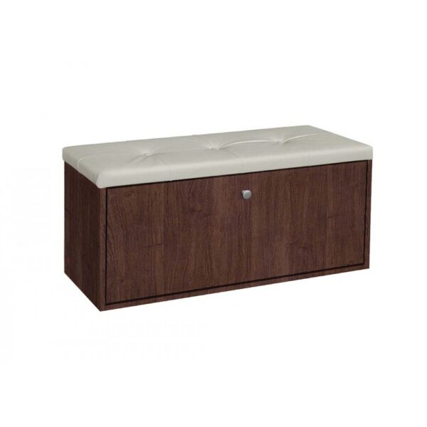 Παπουτσοθήκη-Σκαμπό Rakla 100 Βέγγε/Μπεζ, 97x31.5x48, Genomax - Image 1