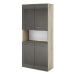 Βιβλιοθήκη με πόρτες 80x36x175.5, Modul 65, Genomax