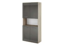 Βιβλιοθήκη με πόρτες 80x36x175.5, Modul 65, Genomax