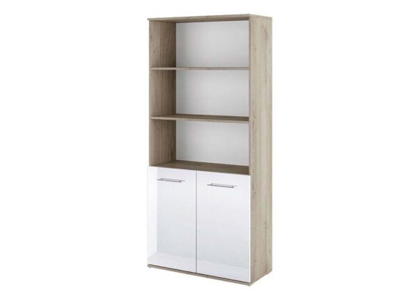 Βιβλιοθήκη με πόρτες 80x36x175.5, Modul 84, Genomax - Image 1