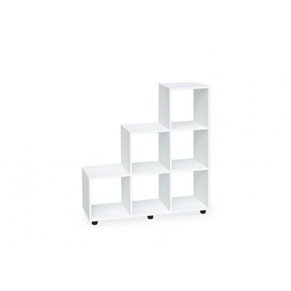 Βιβλιοθήκη ανοιχτή 102x33x105, Kubo 6 Λευκό, Genomax - Image 1