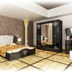 Σετ Κρεβατοκάμαρας 7 τεμαχίων Sahara με ΔΩΡΟ τουαλέτα με καθρέφτη & σκαμπό, 204x105.5x192 εκ., Genomax