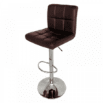 Σκαμπό μπαρ Δέρμα, Calypso 12 Καφέ, 48/42/113 εκ., Genomax