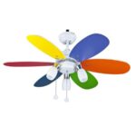 Παιδικός Ανεμιστήρας Οροφής με Φως Χρωματιστός 20-0076-51-188
