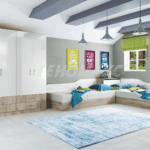 Σετ Κρεβατοκάμαρας 6 τεμαχίων με ΔΩΡΟ στρώμα 160/200 και μηχανισμό ανύψωσης, 1217071 Σόνομα/Λευκό, 206x78x226 εκ., Genomax