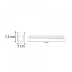 InLight Κρεμαστό φωτιστικό LED 50W 3CCT (By Switch) από αλουμίνιο σε λευκή απόχρωση D:150cm (6072-150-WH) - Image 2