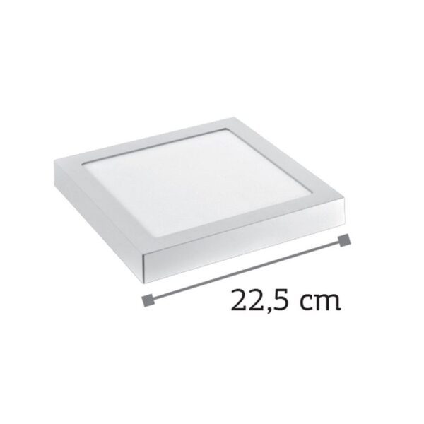 InLight LED Mounted Panel 20watt Τετράγωνο 3000K Θερμό Λευκό D:22,5cm (2.20.03.1) - Image 2