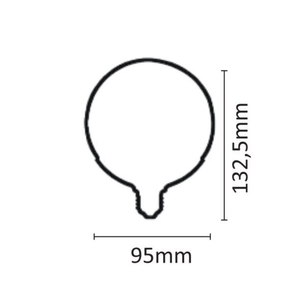 InLight E27 LED G95 13watt 4000Κ Φυσικό Λευκό (7.27.15.14.2) - Image 2