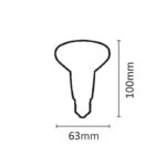 InLight E27 LED R63 8watt 3000Κ Θερμό Λευκό (7.27.08.08.1) - Image 2