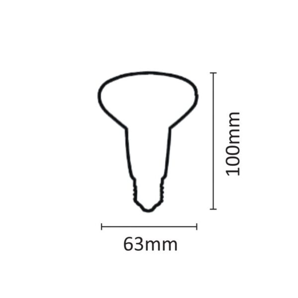 InLight E27 LED R63 8watt 3000Κ Θερμό Λευκό (7.27.08.08.1) - Image 2