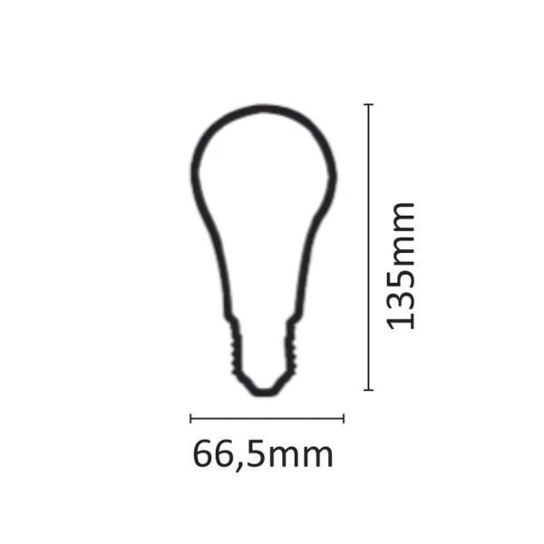 InLight E27 LED A67 18watt 4000Κ Φυσικό Λευκό (7.27.18.04.2) - Image 2