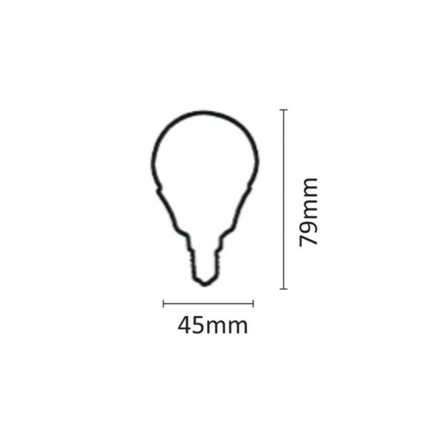 InLight E14 LED G45 8watt 3000K Θερμό Λευκό (7.14.08.14.1) - Image 2