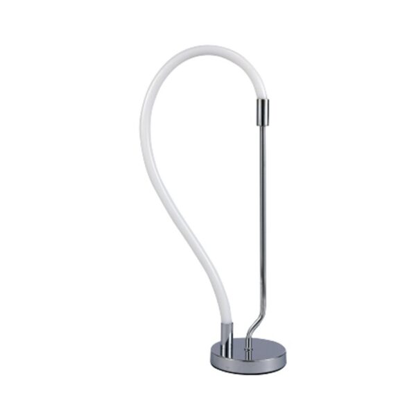InLight Επιτραπέζιο φωτιστικό LED 18W 3000K από χρώμιο μέταλλο και σωλήνα σιλικόνης D:60cm (3011-CH) - Image 1