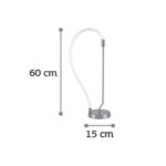 InLight Επιτραπέζιο φωτιστικό LED 18W 3000K από χρώμιο μέταλλο και σωλήνα σιλικόνης D:60cm (3011-CH) - Image 2