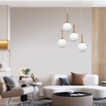 InLight Κρεμαστό φωτιστικό από χρυσαφί μέταλλο και λευκή οπαλίνα 4XG9 D:30cm (4016-4-ROSETTE) - Image 3