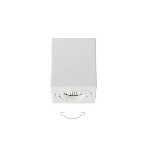 InLight Φωτιστικό οροφής από λευκό μέταλλο 1XGU10 D:7,8cm (42026-WH) - Image 1
