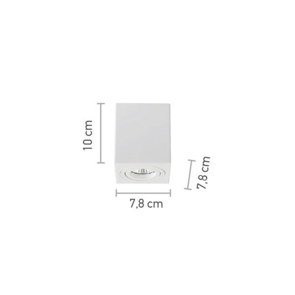 InLight Φωτιστικό οροφής από λευκό μέταλλο 1XGU10 D:7,8cm (42026-WH) - Image 2