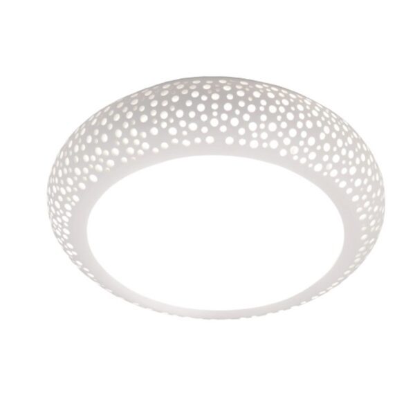 InLight Πλαφονιέρα οροφής λευκή από γύψο 4XE27 D:50cm (42155-Α) - Image 1