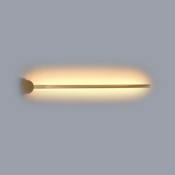 InLight Επιτοίχιο φωτιστικό LED 7W 3000K από χρυσαφί μέταλλο D:60cm (43015-GL) - Image 1