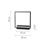 InLight Επιτοίχιο φωτιστικό LED 18W 3000K από αλουμίνιο σε μαύρη απόχρωση D:25cm (43034) - Image 3
