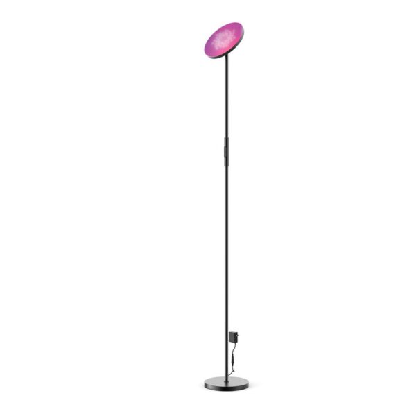 InLight Επιδαπέδιο φωτιστικό LED 24W RGB-CCT with controller από μαύρο μέταλλο και ακρυλικό D:170cm (45023) - Image 1