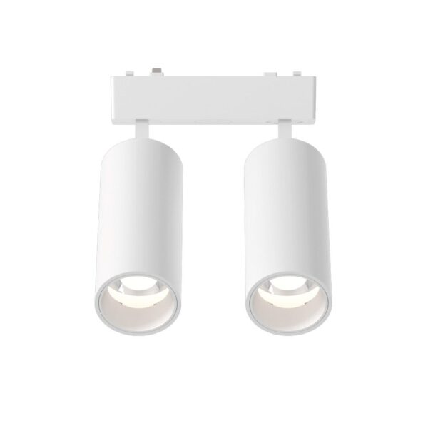 InLight Φωτιστικό LED 2x9W 3000K για Ultra-Thin μαγνητική ράγα σε λευκή απόχρωση D:16cmX4,4cm (T03801-WH) - Image 1
