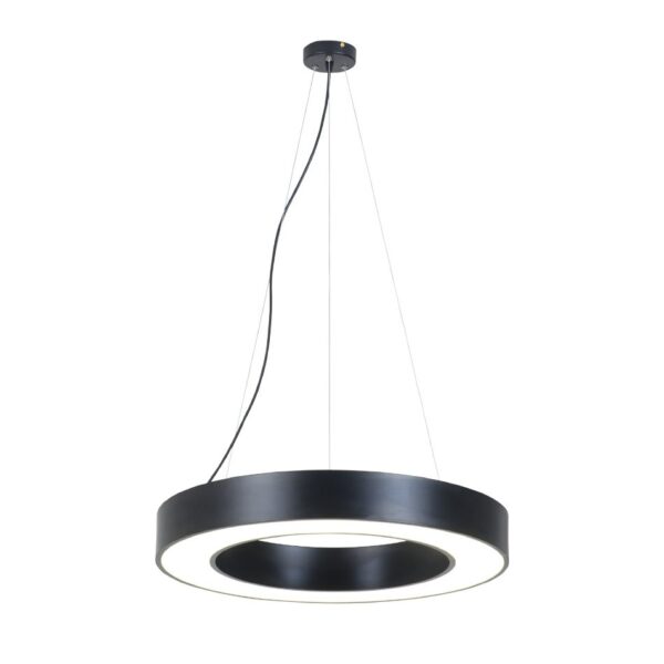 InLight Κρεμαστό φωτιστικό LED 70W 3000K σε μαύρη απόχρωση D:120cm (6041-120-BL) - Image 1