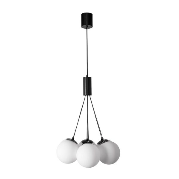 InLight Κρεμαστό φωτιστικό 6XG9 σε μαύρο χρώμα D:38cm (6087-6-BL) - Image 1