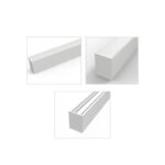 InLight Κρεμαστό φωτιστικό LED 60W 3CCT (By Switch) από αλουμίνιο σε λευκή απόχρωση D:180cm (6072-180-WH) - Image 3