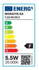 InLight GU10 LED 5,5watt 4000K Φυσικό Λευκό (7.10.05.09.2) - Image 2