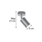 InLight Επιτοίχιο σποτ από χρυσαφί μέταλλο 1XGU10 D:15cm (9082-1) - Image 2