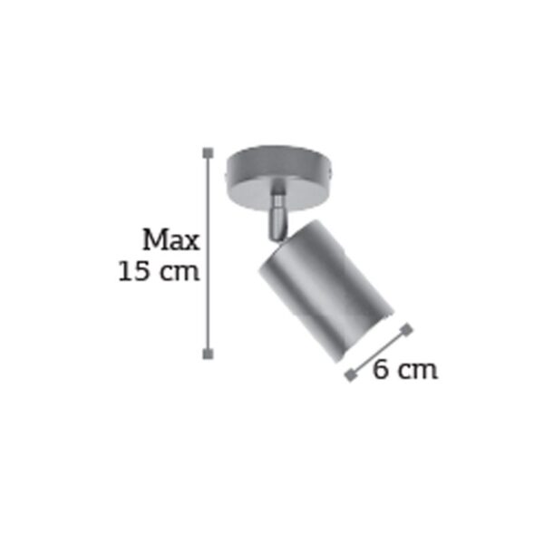 InLight Επιτοίχιο σποτ από χρυσαφί μέταλλο 1XGU10 D:15cm (9082-1) - Image 2