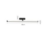 InLight Φωτιστικό LED 20W 3CCT για Ultra-Thin μαγνητική ράγα σε μαύρη απόχρωση (by tuya and zigbee) D:60cmX8,7cm (T05405-BL) - Image 3