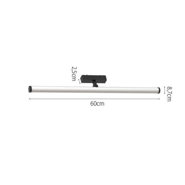 InLight Φωτιστικό LED 20W 3CCT για Ultra-Thin μαγνητική ράγα σε μαύρη απόχρωση (by tuya and zigbee) D:60cmX8,7cm (T05405-BL) - Image 3