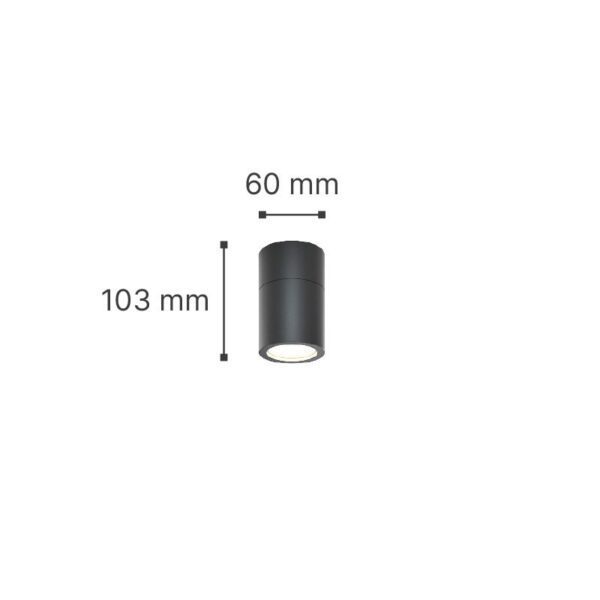 it-Lighting Chelan 1xGU10 Outdoor Ceiling Down Light White D:10.3cmx6cm (80300124) - Image 3