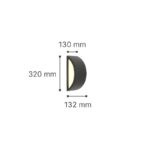 it-Lighting Clear 1xE27 Outdoor Up-Down Wall Lamp White D:32cmx13cm (80202724) - Image 3