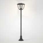 it-Lighting Avalanche 1xE27 Outdoor Pole Light Black D:120cmx18.5cm (80500114) - Image 2