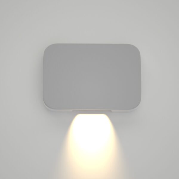 it-Lighting Silver LED 1W 3000K Outdoor Wall Lamp White D:5cmx7cm (80202420) - Image 2