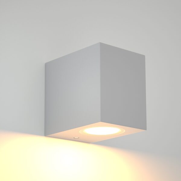 it-Lighting Norman 1xGU10 Outdoor Up or Down Wall Lamp Grey D:8cmx7cm (80200434) - Image 2